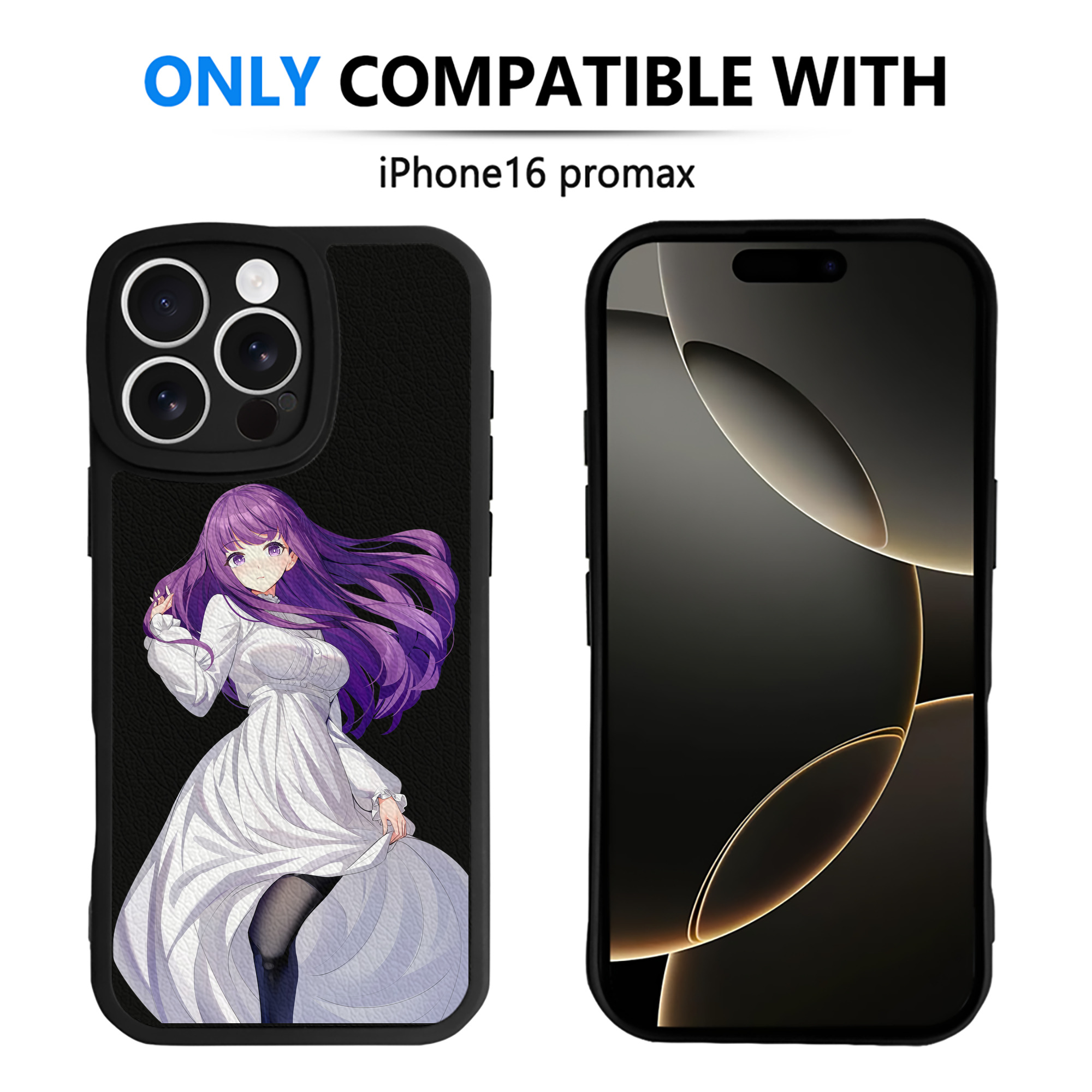 （画像用） 葬送のフリーレン Frieren 【iPhone 16シリーズ対応】シリコンスマホケース（レザー調） 材質：シリコン